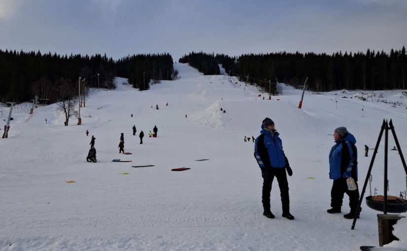 Ålen barnehage på tur i skitrekket